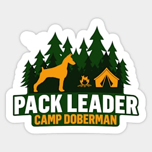 Camp Doberman Pack Leader Sticker